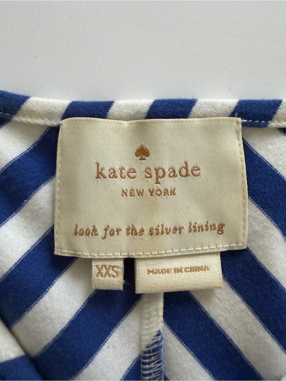 Kate Spade Blue and White Striped Dress - Picture 3 of 6